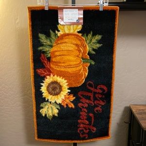 NWT - Nourison Harvey Accent Rug, Give Thanks